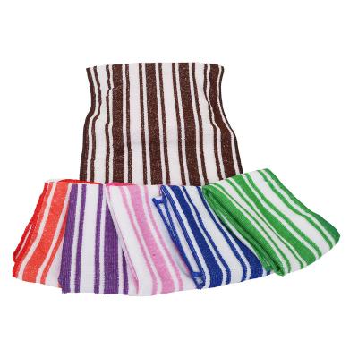 China Wholesale Viable Universal Kitchen Striped Floor Strong Cotton Cleaning Cloth To Replace Floor Towel for sale