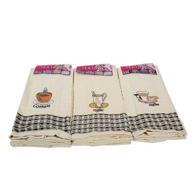 China Sustainable Soft Absorbent Tea Towel Towel Towels And Cotton Kitchen Towels For Washing Drying Dishes for sale