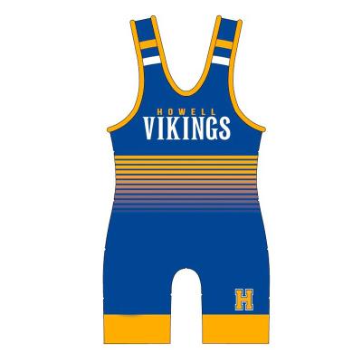 China 90% Polyester 10% Spandex Fabric Design Your Own Pro Singlet 4xl Wrestling Style for sale