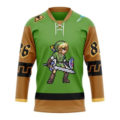 China Shirts & Tops Polyester Fabric Sublimation Printing Custom Design New Ice Hockey Uniform Sets for sale