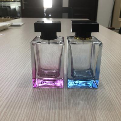 China Junfeng Square 100ml Personal Care And Stylish Unisex Perfume Bottle For Man And Woman for sale