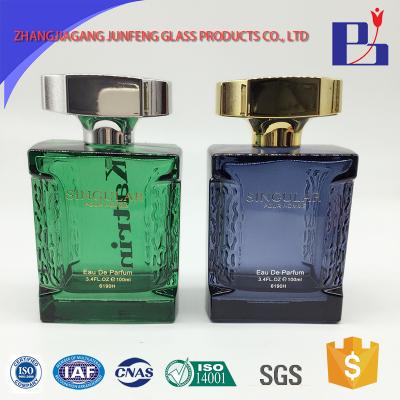 China Junfeng 110ml Personal Luxury Men's Care Cologne Bottle Glass Perfume for sale