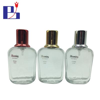 China Junfeng 30ml Personal Care Crimp Neck Perfume Glass Mini Bestselling Empty Glass Bottle for sale