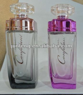 China Personal Care 100ML Elegant Glass Perfume Bottle For Woman for sale