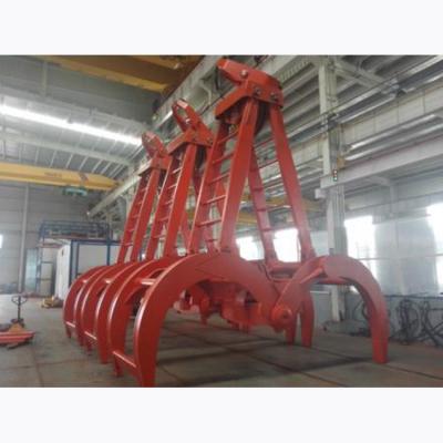 China FSG 4ropes Left Mechanical Timber Timber Forestry Timber Grab Grapple Claw Bucket Log Grab for sale