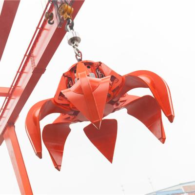 中国 Electro Port Hydraulic Garbage Orange Peel Crane Grab Bucket 販売のため