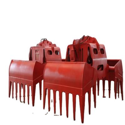 China Building Material Shops MHSG Electric Hydraulic Clam Shell Grabs Bucket Waste Grab Cement Slag Grapples for sale