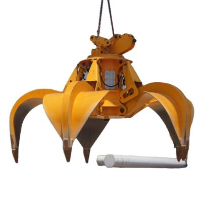 Китай Port Multifunctional Heavy Duty Multi Skin Electric Hydraulic Grab For Crane продается