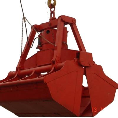 China Marine and boat crane lift transfer clamshell dredging crane scrab metal electric wireless remote control grab Te koop