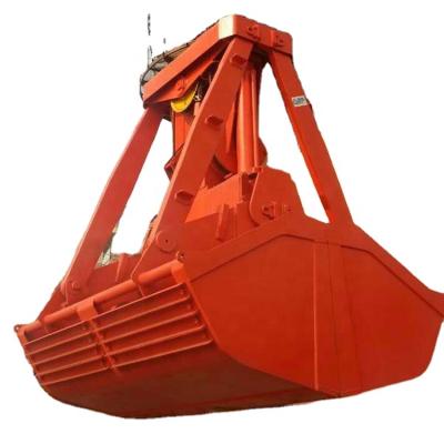 China RCSG 25t 12m3 Boat Crane Bulk Cargo Wireless Remote Control Clamshell Scoop Grab zu verkaufen