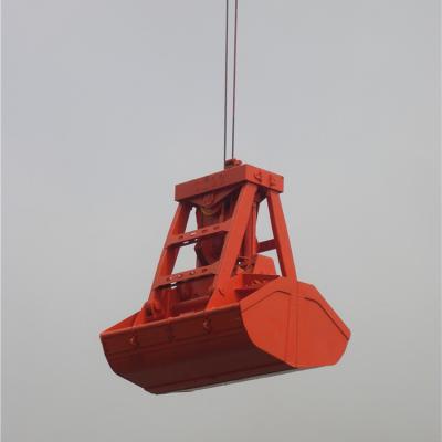 China Marine and Boat Crane Transfer Clamshell Dredging Electric Wireless Remote Control Crane Grab Bucket Te koop