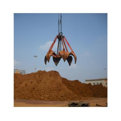 China Building Material Stores HSG 3.5m3 10 Tons Double Clamshell Hydraulic Scoop Orange Peel Grab For Ice Coal à venda