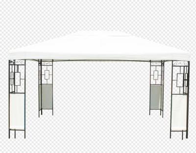 China Modern Panel Steel Gazebo 3x4M Outerdoor Metal Gazebo with Polyester Roof Cover for sale