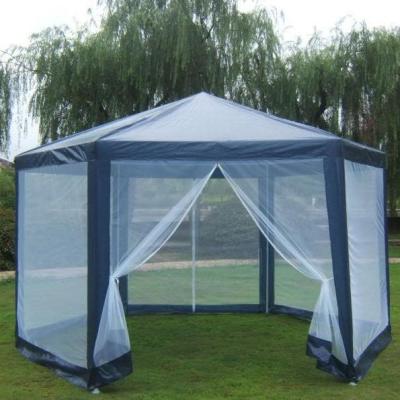 China Modern Hexagonal Easy Up Gazebo Tent 2x2x2M Gazebo With A Mosquito Netting Set for sale