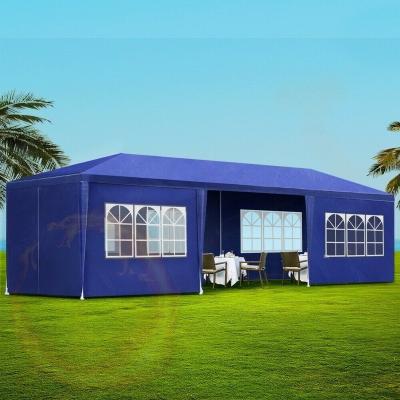 China Modern Outdoor 3x9m Gazebo Marquee Gazebo Party Wedding Tent Camping Blue for sale