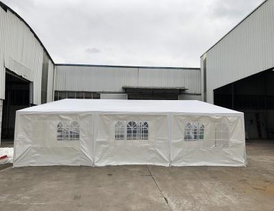 China Modern Party Tent 10' x30 Large Tent With Full PE Sidewalls With Windows Waterproof And UV Resistant Church for sale