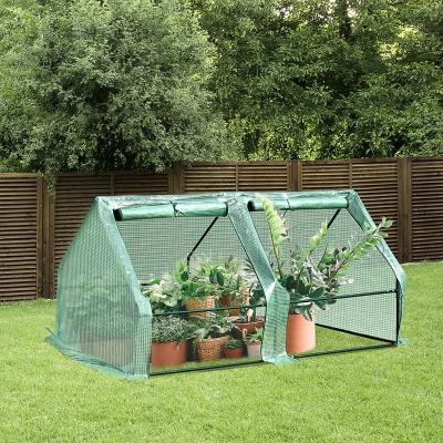 China Easily Assembled 6' L X 3' W X 3' H Garden Grow Bell Portable Mini Greenhouse Garden Planter for sale