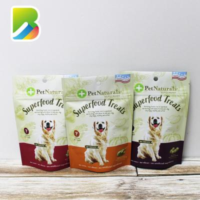 China PE Dog Cat Food Stand Up Packaging Pouch Bag Moisture Proof Custom Printing Recycled Plastic Suppliers for sale