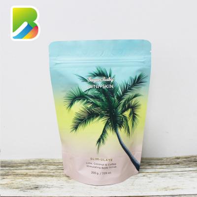 China Food Custom Printing Aluminum Foil Stand Up Bag Bath Salt Powder Packing Plastic Zipper Pouch for sale