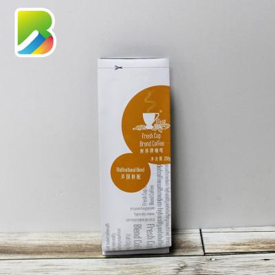 China Resealable Reusable Food Instant Valve One Way Coffee Bean Packing Packaging Bags Sample With Valve Custom for sale