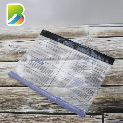 China Food Frosted Clear Translucency Apparel Tote Bag PVC Ziplock Bag With Custom Logo Printed for sale