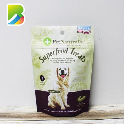 China Home Food Used Business Zipper Dog Food Pouch Biodegradable Moisture Proof Standing Packaging Bag for sale