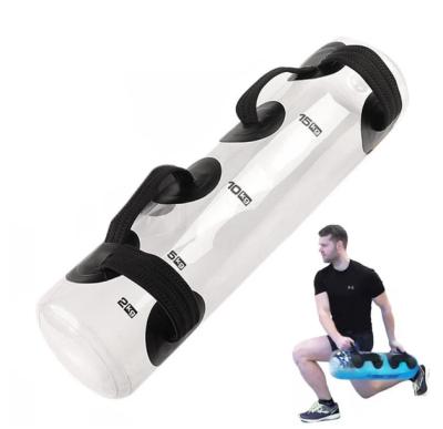 China 25kg Air PVC Dumbbell Fitness Weight Training Bag Waterproof Transparent Water Filled Aqua Power Bag Anti-Skid for sale