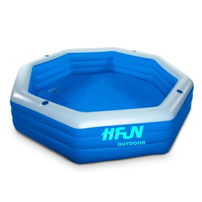 China Outdoor Training Soft Octagon PVC Inflatable Swimming Pool Game For Kids for sale