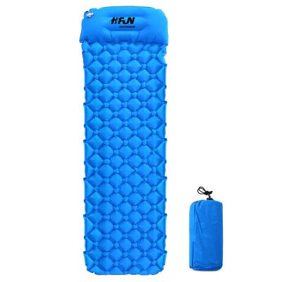 China Lightweight Outdoor Folding Lightweight Self Mat Sleeping Pad Air Mattress Inflatable For Camping for sale