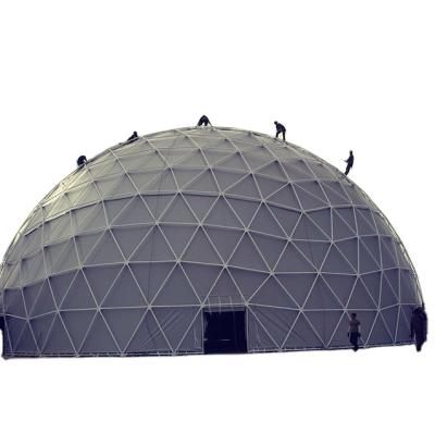 China Diameter 50m Waterproof Cheap Customized Greenhouse Geodesic Dome Tent For Event , Stadium for sale