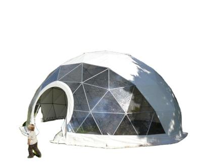 China Waterproof 30 Meters Diameter Waterproof Plastic Material Spherical Marquee Dome Tent for sale