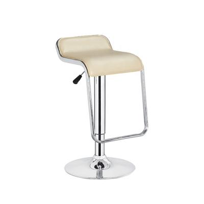 China Eco-Friendly Adjustable Height And Tilt Footrest Chair Leather Butt Bar Stool for sale