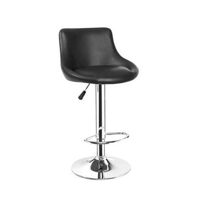 China Eco-friendly Modern Luxury Nordic Coffee Shop Swivel Hot Selling Stools Leather Bar Chairs for sale