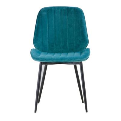 China Comfortable Modern Hotel Luxury Velvet Tufted Restaurant Dining Chair With Backrest for sale