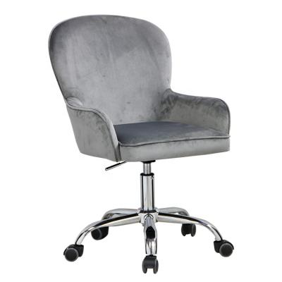 China New Style Comfortable Ergonomic Swivel High-Back Chair Velvet Office Spinning Chair for sale