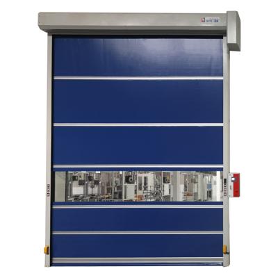 China Modern Fast Blue High Speed ​​Shutter Door Electric PVC Rolling Door for Warehouse for sale