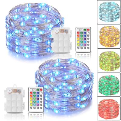 China IGNITION CHAIN ​​Remote Control 16 Color Changing Multi Function Micro LED Copper Wire String Lights for sale