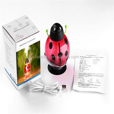 China Car Humidifier Air Purifying Ladybug Usb Romm and Night Light for sale