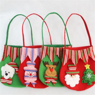 China Christmas Gift Christamas Gift Bags Red Wine Bottle Bags Christmas Dinner Table Party Decoration Red Gift Bags for sale