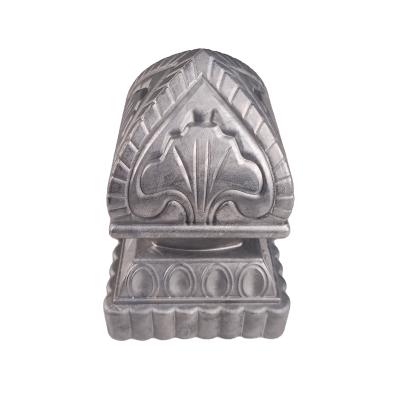 China 80x80 or 3x3 inch Barrier Post Cap Cast Modern Ornamental Aluminum Mail Cap for sale