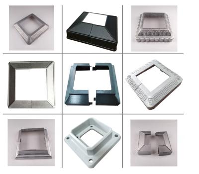 China Easily Assembled Customized Aluminum Barrier Hardware Aluminum Fence Accessories And Bracket for sale