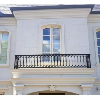 China Modern Popular Balcony Railing Ornamental Wrought Iron Balcony Balcony Railing for sale