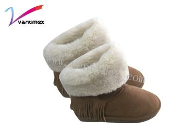 Chine Bottes de neige imperméables classiques pour des femmes/bottes velues chaudes extérieures à vendre