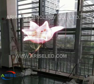 China Full Color Transparent LED Display AEISELED,Glass Window Led Displays P8,P10mm,p3.91,P7.81 for sale