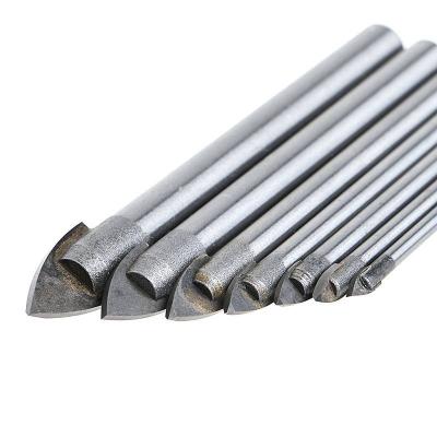 China Masonry Drilling Customized Hot Sale Silver Carbide Triangle Drill Bits Tip For Concrete Wall Ceramic Glass Hole Opener for sale