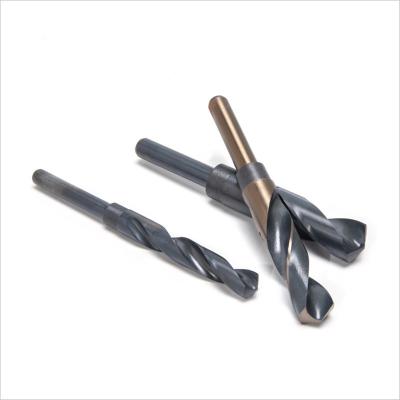 China Stainless Steel DIN338 HSS Reduced Shank Twist Metal M35 HSS Cobalt Drill Bit For Stainless Steel Hard Metal for sale