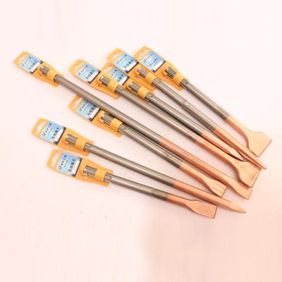 China Carving Power Tools Accessories SDS Plus Chisel With Copper Color Plated for sale