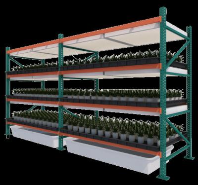 China Indoor Corrosion Protection Multi Level Growing Rack System Grow Vertical Rolling Rack Benches Mobile Grow Racks With Tray For Herbal Medicines for sale