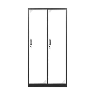 China (Other) Factory Directly Adjustable Steel Knock Down Structure 2 Door Lock Locker for sale