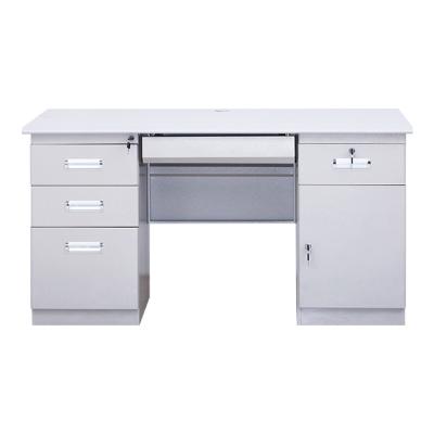 China Modern Luoyang Blue Whale 4 Drawer 1 Door Desk School Table Eco-friendly Cheap Computer Desk Metal Desk for sale